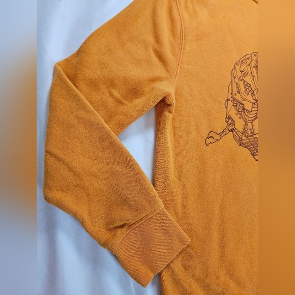 Gap Kids Boys Orange Long Sleeve Crewneck Pullover Dinosaur Sweater Size XXL - Picture 3 of 11